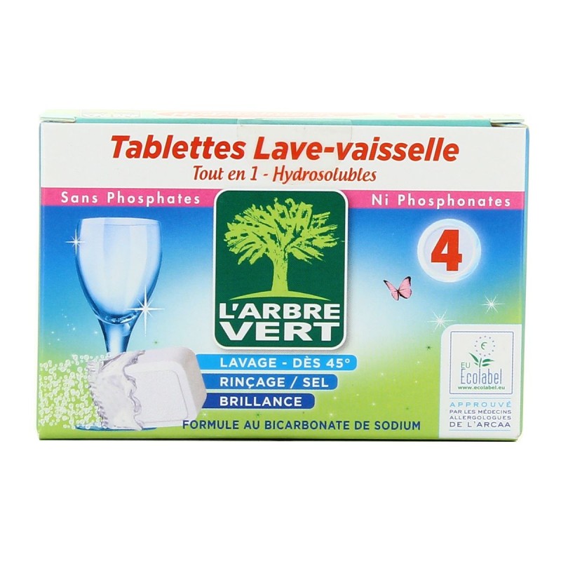 L'ARBRE VERT Tablette Lave vaisselle - x4 L'ARBRE VERT Tablette Lave vaisselle - x4