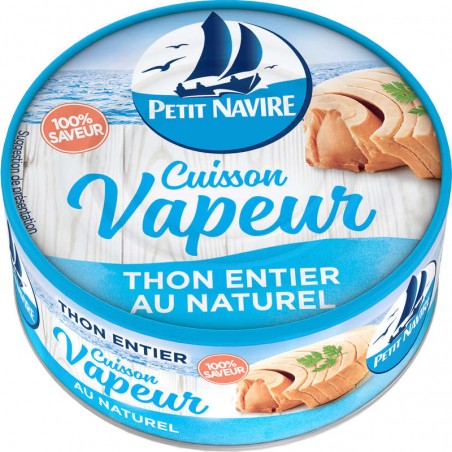 PETIT NAVIRE Thon nature cuisson vapeur 130g