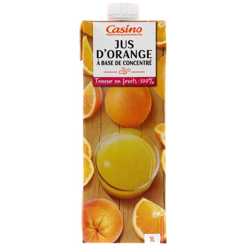 CASINO Jus d'orange 1L CASINO Jus d'orange 1L