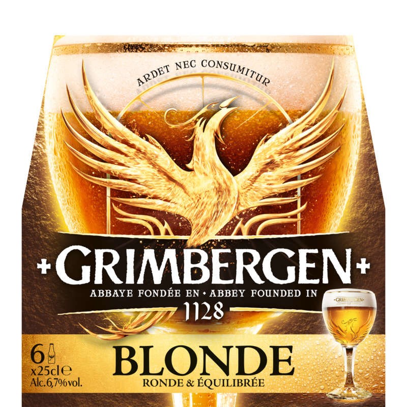 GRIMBERGEN Bière blonde 6 GRIMBERGEN Bière blonde 6