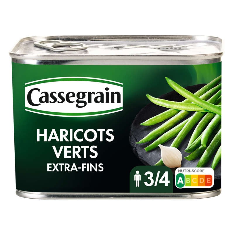 CASSEGRAIN Haricots verts extra fins 390g CASSEGRAIN Haricots verts extra fins 390g