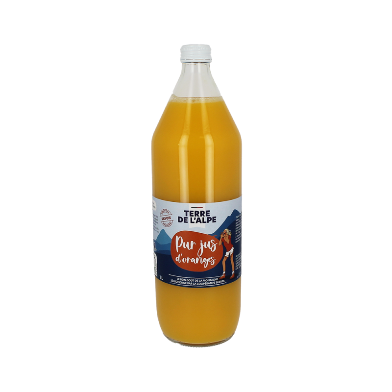 TERRE DE L'ALPE Pur jus d'Orange - 1L TERRE DE L'ALPE Pur jus d'Orange - 1L