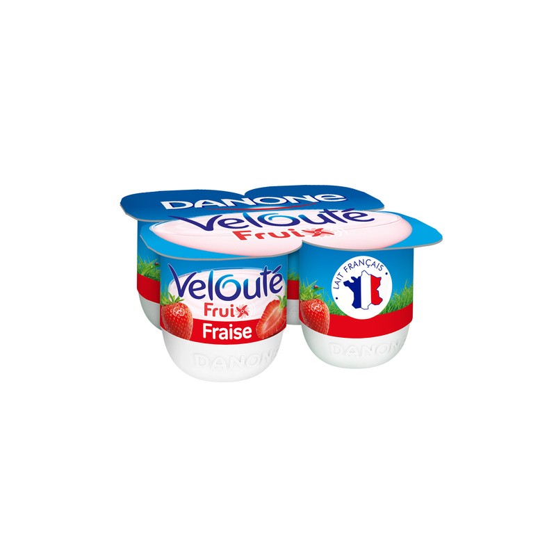 DANONE Velouté Fruix fraise - 4x125g DANONE Velouté Fruix fraise - 4x125g