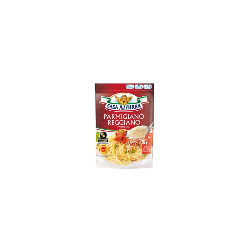 CASA AZZURRA Parmigiano Regiano rapé AOP 28%MG - 60g CASA AZZURRA Parmigiano Regiano rapé AOP 28%MG - 60g