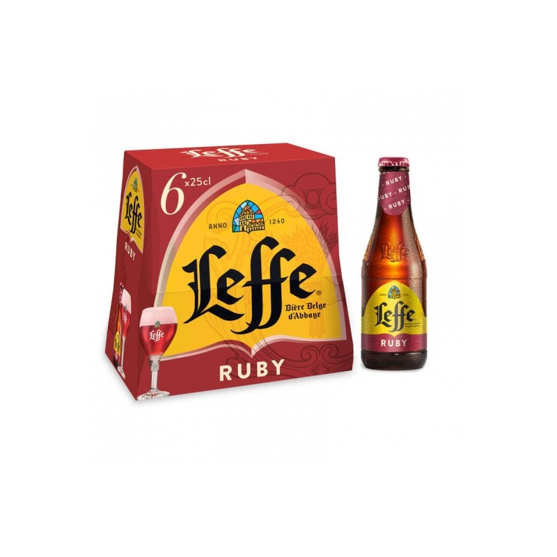 LEFFE Bière Ruby 5° - 6x25cl LEFFE Bière Ruby 5° - 6x25cl